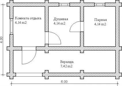Проекти бань з колоди фото і планування (колоди) Проекти бань з колоди фото і планування
