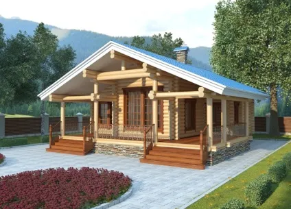 Проекти бань з колоди фото і планування (колоди) Проекти бань з колоди фото і планування