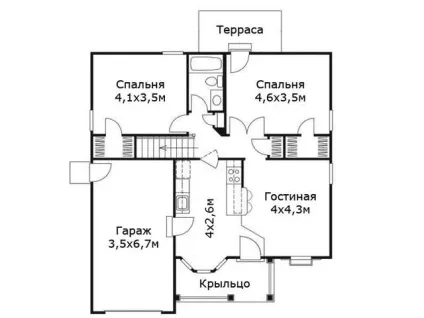 Проекти дачних будиночків 5 практичних планувань (проекти) Проекти дачних будиночків 5 практичних планувань