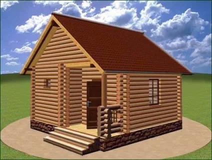 Проекти бань з колоди фото і планування (великою терасою просторою кімнатою) Проекти бань з колоди фото і планування