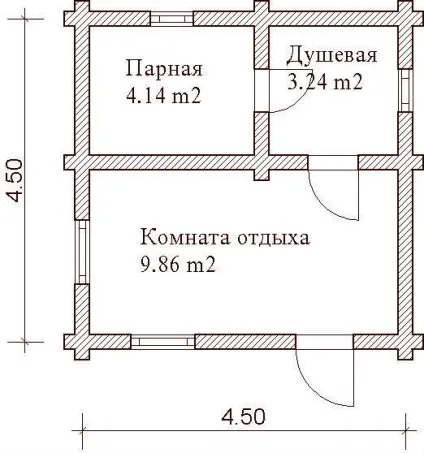 Проекти бань з колоди фото і планування (планування) Проекти бань з колоди фото і планування