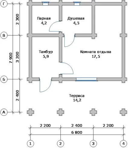Проекти бань з колоди фото і планування (колоди) Проекти бань з колоди фото і планування