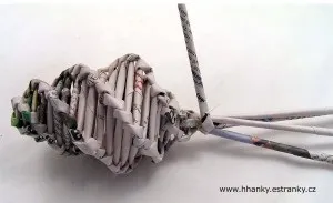 Плетіння з газетних трубочок