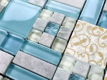 Плитка зі скляної мозаїки для підлоги (плюси) Плитка зі скляної мозаїки для підлоги