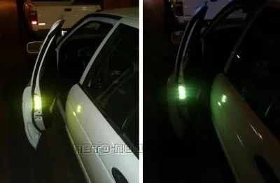Попереджувальна підсвічування для краю двері автомобіля, вироби для авто (повинні припаяти додатковий провід) Попереджувальна підсвічування для краю двері автомобіля, вироби для авто