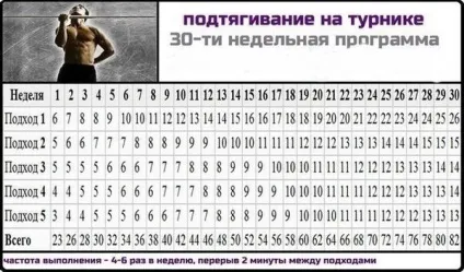 Програма підтягувань на турніку з нуля