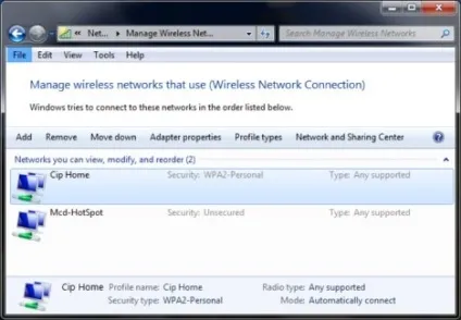 Простий бекап налаштувань ваших бездротових мереж в windows 7