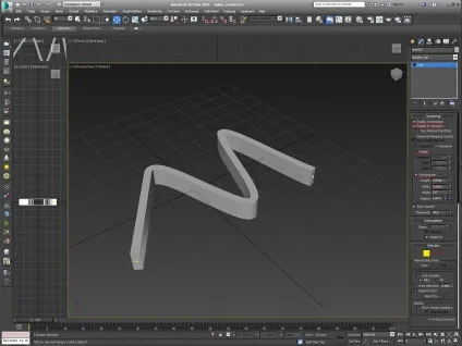 Просте моделювання сплайна в 3ds max