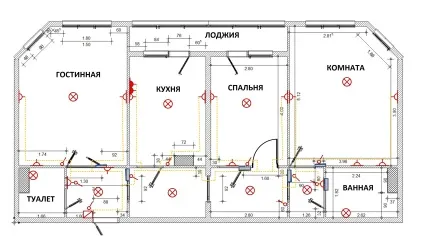 Розмітка електропроводки в квартирі та приватному будинку (приватному) Розмітка електропроводки в квартирі та приватному будинку