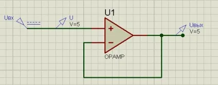 Реальне застосування оу на прикладі инвертирующего і неинвертирующего підсилювачів (инвертирующего) Реальне застосування оу на прикладі инвертирующего і неинвертирующего підсилювачів