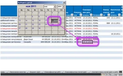 Розробляємо платіжний календар в ms excel (організації платіжного календаря) Розробляємо платіжний календар в ms excel