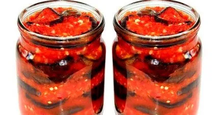 Рецепт тещин язик з баклажанів з часником - улюблена закуска (баклажанів) Рецепт тещин язик з баклажанів з часником - улюблена закуска