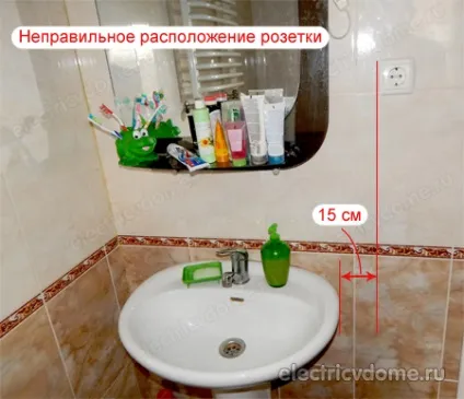 Розетка у ванній кімнаті