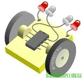 Найпростіший робот своїми руками - radiomaster - твій гід в світі електроніки (зібрати) Найпростіший робот своїми руками - radiomaster - твій гід в світі електроніки