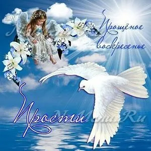 Прощена неділя, прости мене і я тебе прощаю (мене) Прощена неділя, прости мене і я тебе прощаю