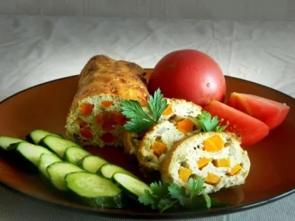 Рулет з курячої грудки з грибами, з сиром, з чорносливом (курячий рулет з грудки рецепт з фото) Рулет з курячої грудки з грибами, з сиром, з чорносливом