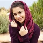Шарф-труба, шарф-труба спицями