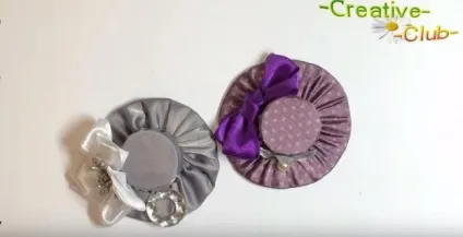 Капелюшок з картону і тканини своїми руками (картону) Капелюшок з картону і тканини своїми руками