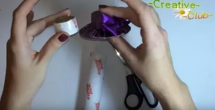 Капелюшок з картону і тканини своїми руками (проходимо ниткою голкою) Капелюшок з картону і тканини своїми руками