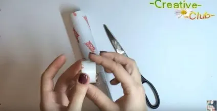 Капелюшок з картону і тканини своїми руками (кільце картонної основи) Капелюшок з картону і тканини своїми руками