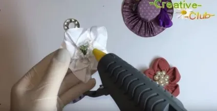 Капелюшок з картону і тканини своїми руками (кільце картонної основи) Капелюшок з картону і тканини своїми руками