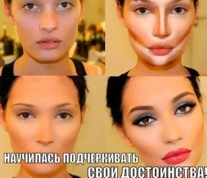 Скульптування особи, техніки для різних форм особи (скульптування особи техніки для різних форм особи фото відео інструкції схеми до і після косметика рум'яна палетка пудра кисть засіб набір макіяж makeup) Скульптування особи, техніки для різних форм особи