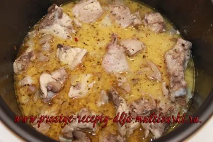 Соковита курка з грибами в мультиварці (мультиварці) Соковита курка з грибами в мультиварці