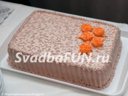 Весільні торти з трояндами (з мастики і крему) - фото тортів (торти) Весільні торти з трояндами (з мастики і крему) - фото тортів