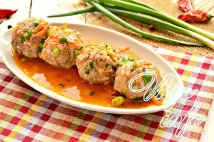 Тефтелі з підливою на сковороді рецепт з фото (сковороді) Тефтелі з підливою на сковороді рецепт з фото