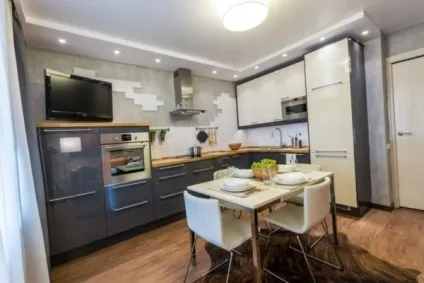 Телевізор на кухні фото, postremont (дизайн кухні з телевізором) Телевізор на кухні фото, postremont