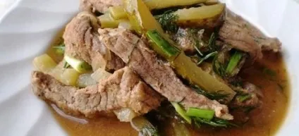 Тушкована яловичина - рецепти з овочами, картоплею, грибами і солоними огірками (яловичина) Тушкована яловичина - рецепти з овочами, картоплею, грибами і солоними огірками