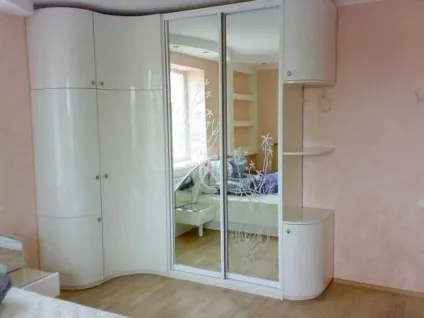 Кутовий шафа купе види, розміри, планування, фото