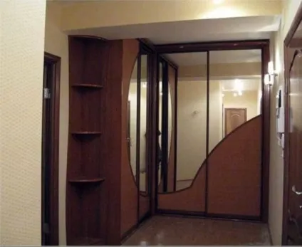Кутовий шафа купе види, розміри, планування, фото