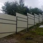Встановлення огорожі з профнастилу на нерівному ділянці, фото і відео уроки (забору) Встановлення огорожі з профнастилу на нерівному ділянці, фото і відео уроки