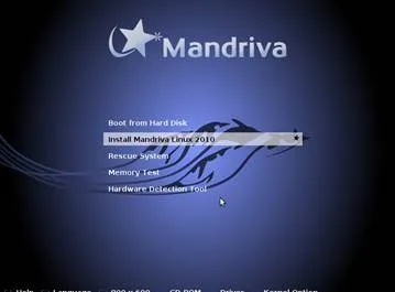 Установка ос mandriva 2010