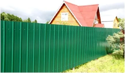 Встановлення огорожі з металопрофілю підготовка, установка, фото (металопрофілю) Встановлення огорожі з металопрофілю підготовка, установка, фото