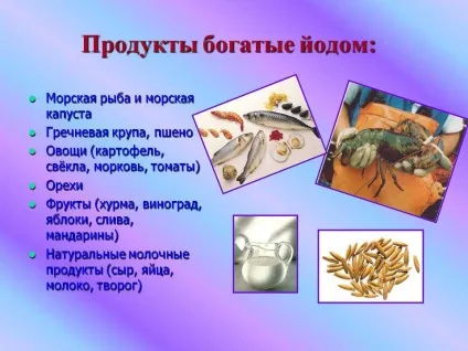 Вибираємо продукти, в яких багато йоду (яких багато йоду) Вибираємо продукти, в яких багато йоду