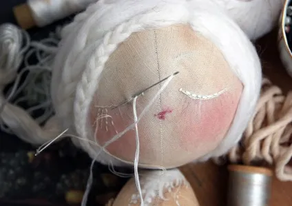 Вишиваємо особа ляльці - ярмарок майстрів - ручна робота, handmade (робота над лялькою) Вишиваємо особа ляльці - ярмарок майстрів - ручна робота, handmade