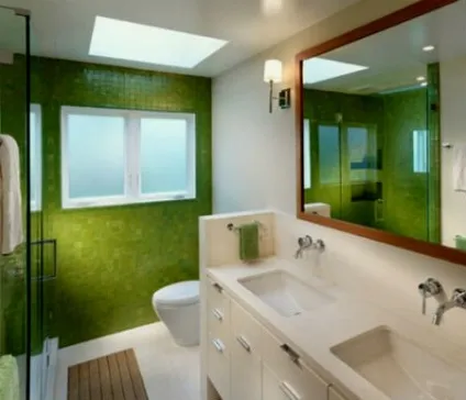 Вражаюча зелена ванна кімната (багато фото) (Зелена ванна кімната) Вражаюча зелена ванна кімната (багато фото)