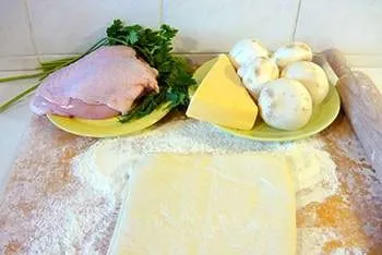 Закусочні мішечки з листкового тіста - прості рецепти (тесту) Закусочні мішечки з листкового тіста - прості рецепти
