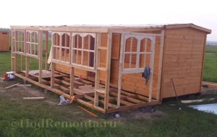 Закрита веранда своїми руками