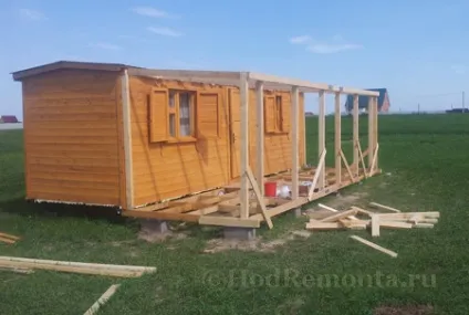 Закрита веранда своїми руками