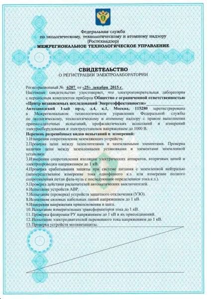 Заміри опору ізоляції від компанії «пошук», електролабораторія (електролабораторія) Заміри опору ізоляції від компанії «пошук», електролабораторія