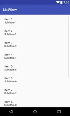 Android listview