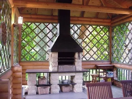 Альтанка з каміном фото (варто звернути увагу) Альтанка з каміном фото
