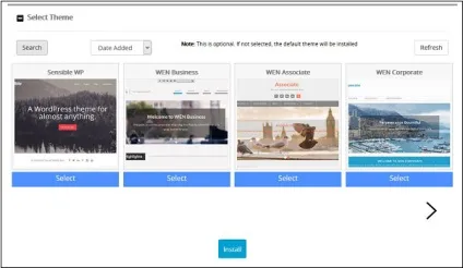 Cpanel установка wordpress