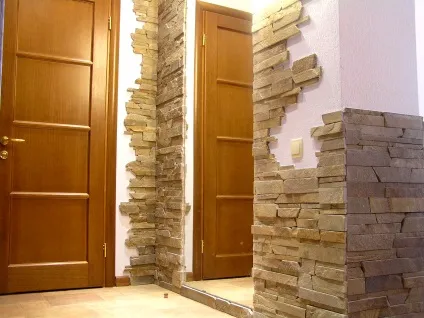 Декоративний камінь в інтер'єрі квартири (камінь) Декоративний камінь в інтер'єрі квартири