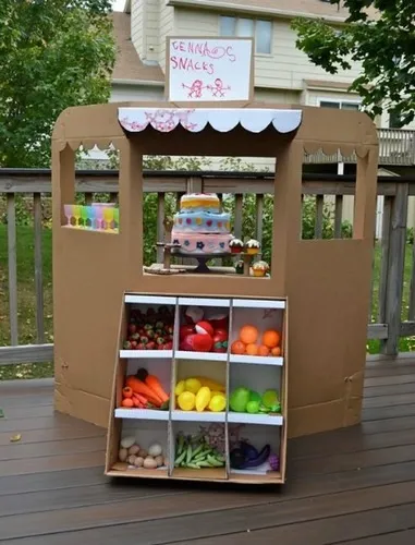 Дитячий магазин з картону - домашній hand-made (магазин) Дитячий магазин з картону - домашній hand-made
