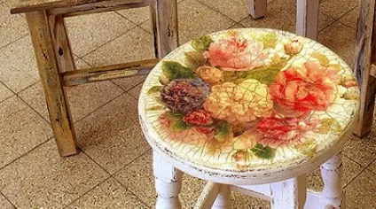 Декупаж табуретки нове життя застарілих речей (37 фото) (речей) Декупаж табуретки нове життя застарілих речей (37 фото)