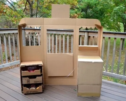 Дитячий магазин з картону - домашній hand-made (магазин) Дитячий магазин з картону - домашній hand-made